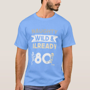 Geschenk 80 Jahre Geburtstag Frauen Skelett Famili T-Shirt