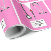 Geschenk an die Ärzteschule Abschluss Geschenkpapier (Rolleneckpunkt)