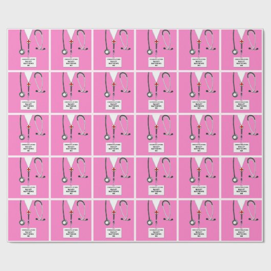 Geschenk an die Ärzteschule Abschluss Geschenkpapier (Flach)