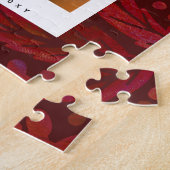 Geschenk an die Mutter des roten Botanischen Rahme Puzzle (Seite)