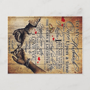 Geschenk an meinen Ehemann   Lieber Ehemann Brief  Postkarte