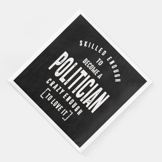 Geschenk an Politiker Serviette (Ecke)