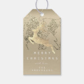 Geschenk an Rentier Elfenbeinküste Weihnachtsbaum Geschenkanhänger (Vorderseite)