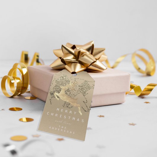 Geschenk an Rentier Elfenbeinküste Weihnachtsbaum Geschenkanhänger