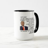 Geschenk an Trump, Trump, Trump Tasse (VorderseiteRechts)