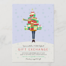 Geschenk-Austausch-weißer Elefant-Party Einladung