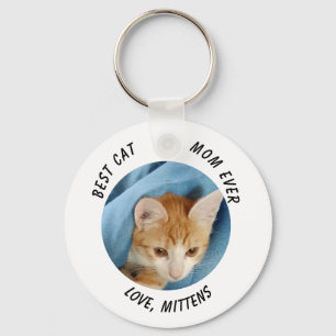 Geschenk Beste Mama Katze personalisiert Katze Fot Schlüsselanhänger