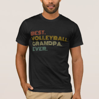 Geschenk besten Volleyballgroßvater je für Papa T-Shirt