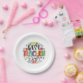 Geschenk Bester Lehrer je Pappteller (Party)