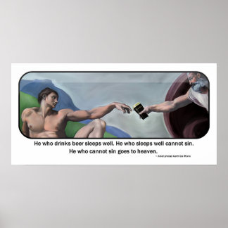 Geschenk Bier - Poster