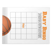 Geschenk Bingo Basketball Baby Showspiel Pack Notizblock (Vorderseite)