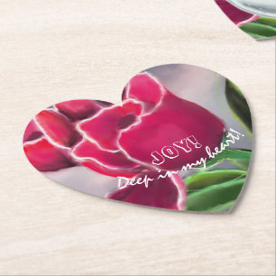 Geschenk Blumendesign, personalisieren Typografie Untersetzer