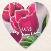 Geschenk Blumendesign, personalisieren Typografie Untersetzer (Vorderseite)