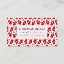 Geschenk Boutique Red Mittens Ski oder Weihnachtsd