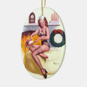 Geschenk-Button oben Keramik Ornament (Links)