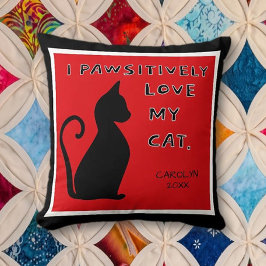Geschenk!Cat Lover's niedliches Cutom Throw Kissen