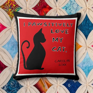 Geschenk!Cat Lover's niedliches Cutom Throw Kissen