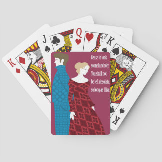 Geschenk Charlottes Bronte "Jane Eyre" mit Zitat Spielkarten