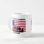Geschenk der amerikanischen Personalisierten Armee Kaffeetasse (Vorderseite Links)