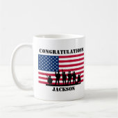 Geschenk der amerikanischen Personalisierten Armee Kaffeetasse (Links)
