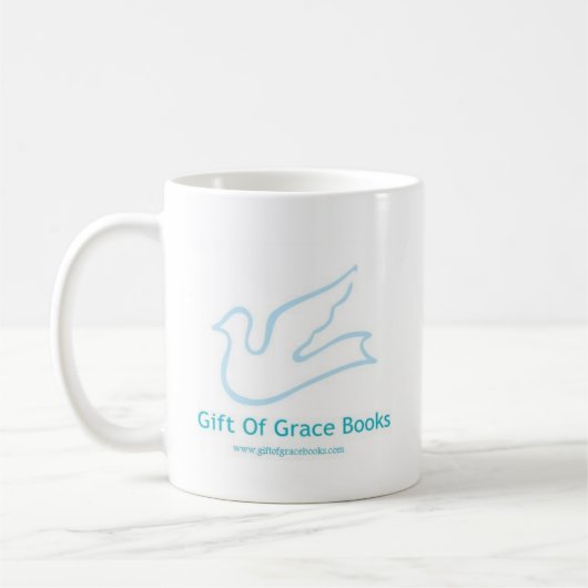 Geschenk der Anmut-Bücher Kaffeetasse (Links)
