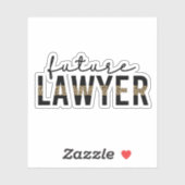 Geschenk der Anwaltsanwaltsschule Aufkleber (Blatt)