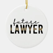 Geschenk der Anwaltsanwaltsschule Keramik Ornament (Vorne)
