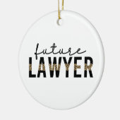 Geschenk der Anwaltsanwaltsschule Keramik Ornament (Links)