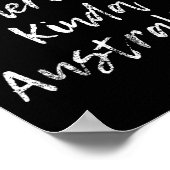 Geschenk der australischen Doppelbürgerschaft Poster (Ecke)