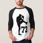 Geschenk der Baseball-Spieler-einheitliches T-Shirt (Vorderseite)
