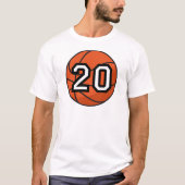Geschenk der Basketball-Spieler-einheitliches T-Shirt (Vorderseite)