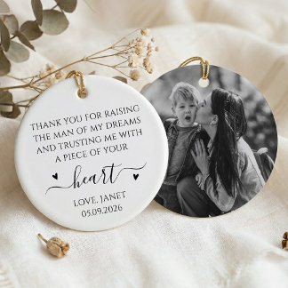 Geschenk der Braut an die Mutter des Bräutigams Keramik Ornament
