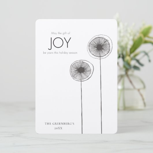 Geschenk der feiertagskarte (Stehend Vorderseite)