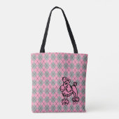 Geschenk der französischen Poodle Purse Tote Tasche (Rückseite)