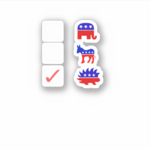 Geschenk der libertären Wähler Aufkleber