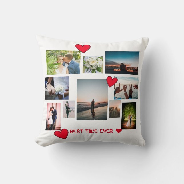 Geschenk der Liebe BEST TIME JE personalize Kissen (Vorderseite)