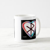 Geschenk der Liebe Viking Bindrune Kaffeetasse (VorderseiteRechts)