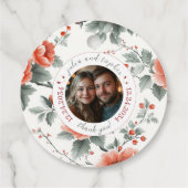 Geschenk der Liebe: Weihnachts-Romantik Hochzeit Geschenkanhänger (Rückseite)