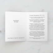 Geschenk der Literatur. GEHT. Dichter Text Morgens Dankeskarte (Innenseite)