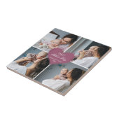 Geschenk der niedlichen Mutter | FotoCollage Fliese (Seite)