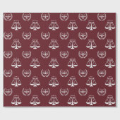 Geschenk der personalisiert Law School Abschluss Geschenkpapier (Flach)