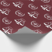 Geschenk der personalisiert Law School Abschluss Geschenkpapier (Ecke)
