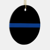 Geschenk der Polizei in Thin Blue Line Keramik Ornament (Rechts)