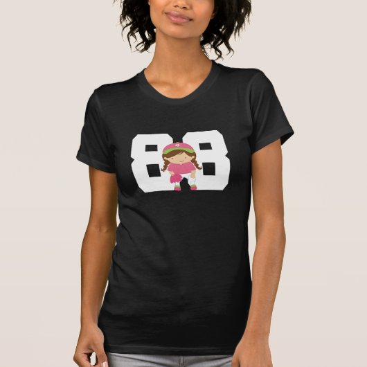 Geschenk der Softball-einheitliches Zahl-88 T-Shirt (Vorderseite)