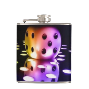 Geschenk der Trauzeuge von Casino Gambling Dice Flachmann