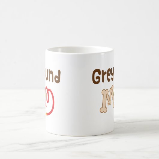 Geschenk der Windhund-Mama-(Hundezucht) Kaffeetasse (Mittel)