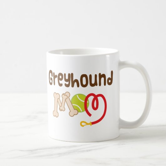 Geschenk der Windhund-Mama-(Hundezucht) Kaffeetasse (Rechts)