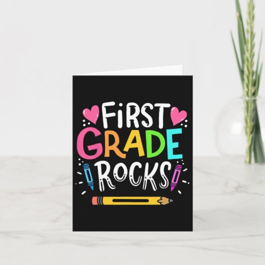 Geschenk des 1. Klasse des Lehrers Karte (Vorderseite)