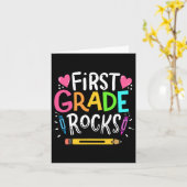 Geschenk des 1. Klasse des Lehrers Karte (Gelbe Blume)