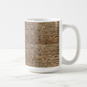 Geschenk des ägyptischen Hieroglyphen-Designers Kaffeetasse